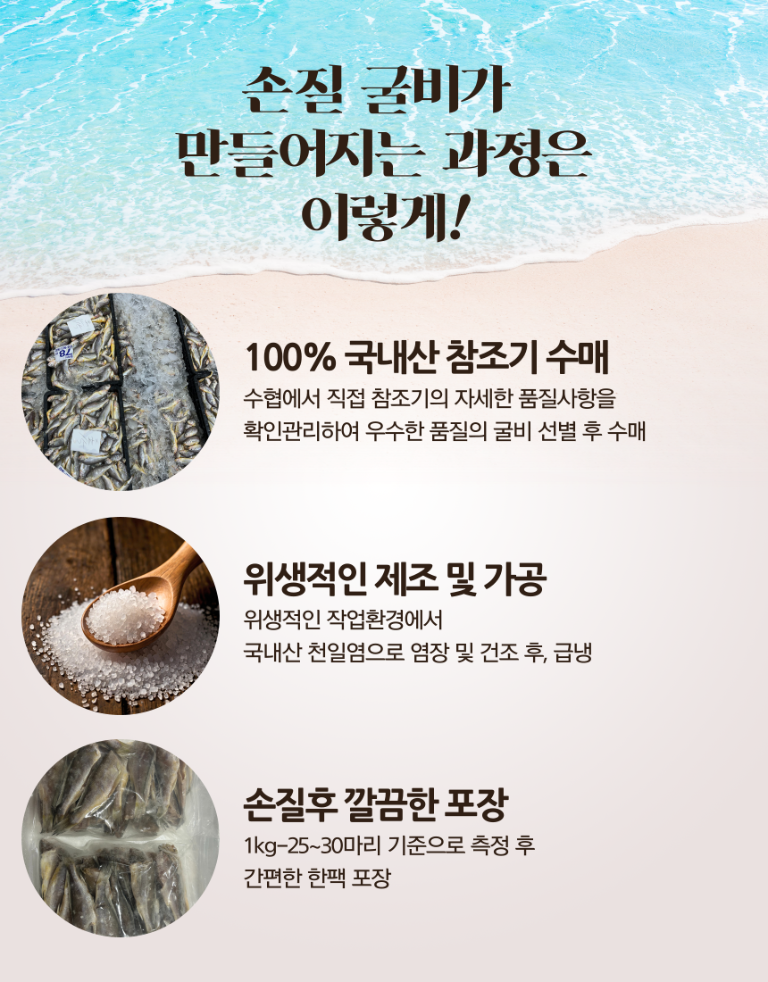 영광 법성포 두절 손질굴비 2kg (1kg x 2팩, kg당 25-30마리)