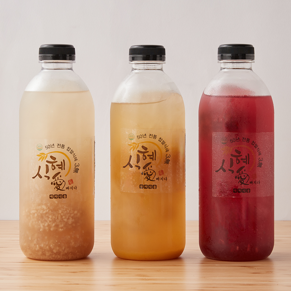 국내산 전통식혜 500ml x 6병(찹쌀전통식혜2병+단호박2병+비트2병)