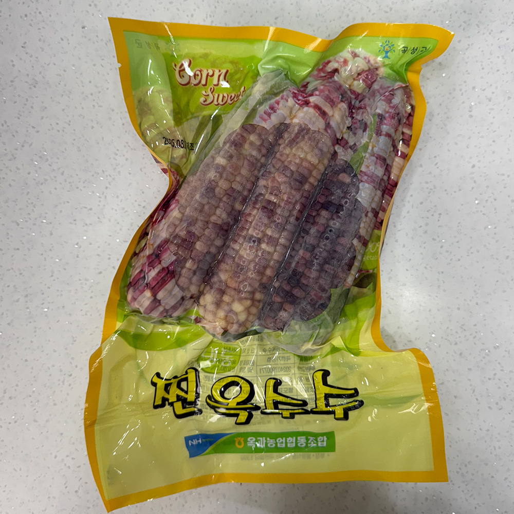 [국내산] 냉동 흑찰옥수수 2팩(6송이),3팩(9송이),4팩(12송이) ,5팩(15송이),6팩(18송이),7팩(21송이)