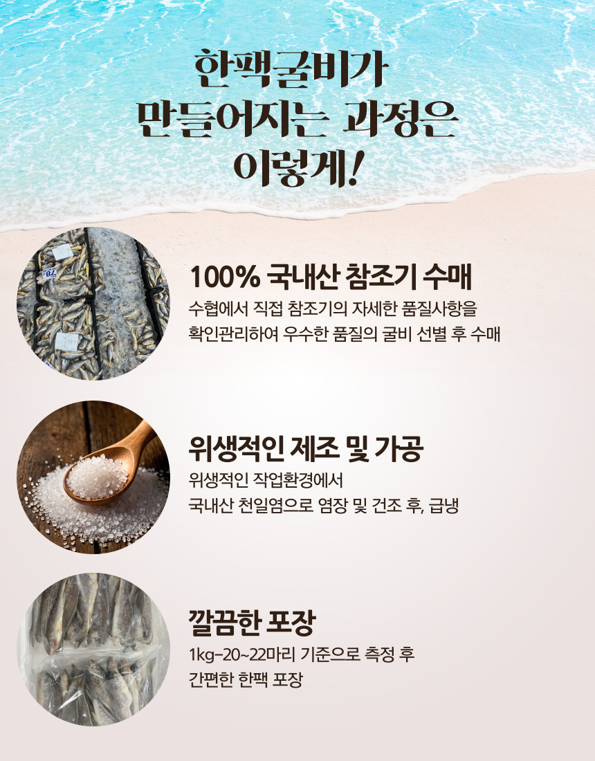 영광 한팩 굴비 1kg x 2팩 (2kg, 팩당 20-22마리)