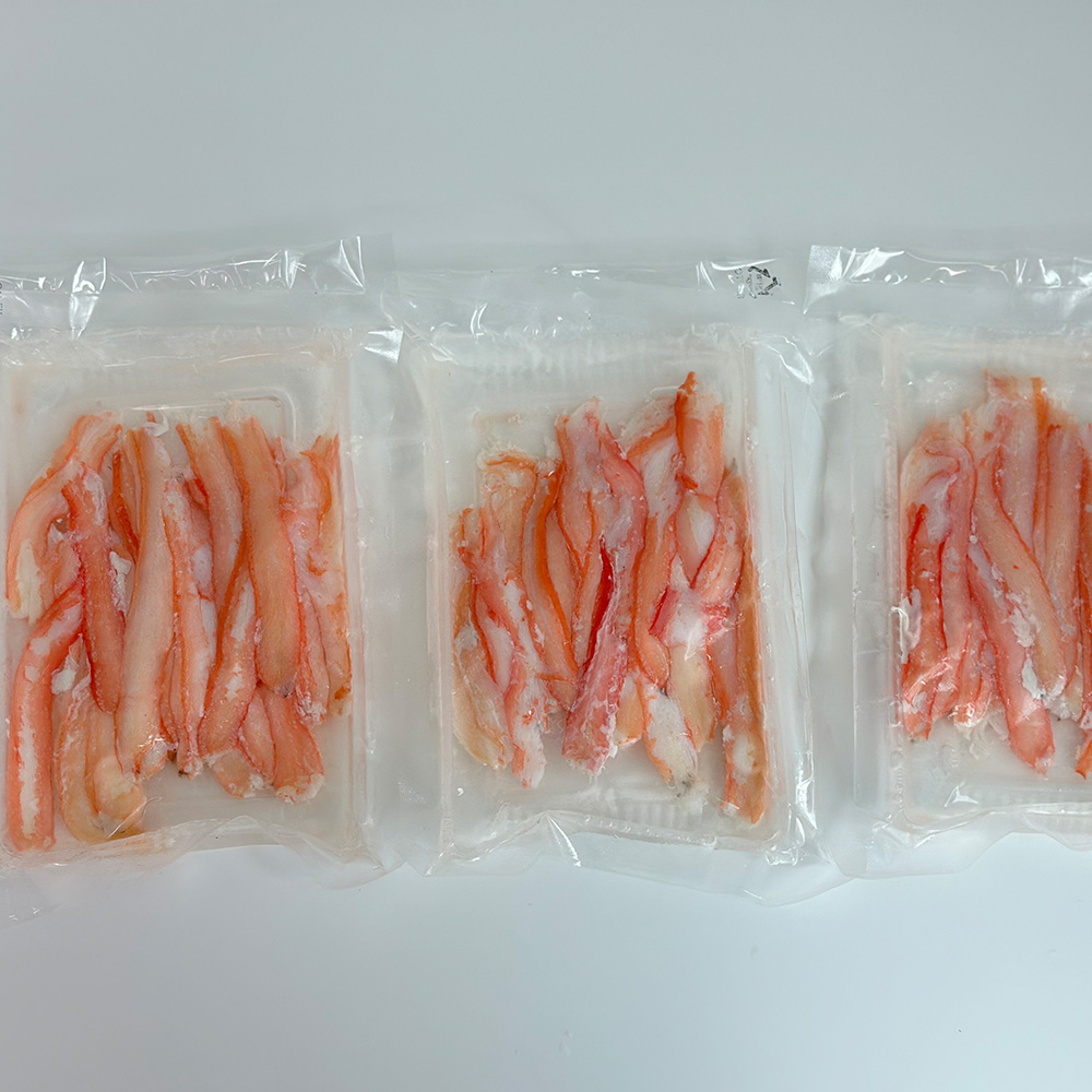 동해산 홍게다리살2팩(150g내외),3팩(225g내외),4팩(300g내외),5팩(375g내외),6팩(450g내외),7팩(525g내외),8팩(600g내외),9팩(675g내외)